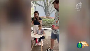 La reacción de un niño cuando su familia de canta el &#39;Cumpleaños feliz&#39; que ya es viral