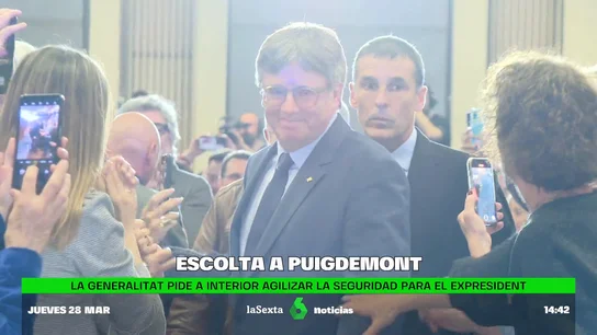 El Govern insiste en pedir una escolta para Puigdemont tras el anuncio de su candidatura al 12M El Govern insiste en pedir una escolta para Puigdemont tras el anuncio de su candidatura al 12M