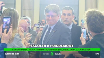 El Govern insiste en pedir una escolta para Puigdemont tras el anuncio de su candidatura al 12M