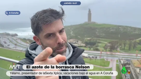 El 'dardo' de José Yélamo a Iñaki López desde Galicia José Yélamo envía un vídeo a Más Vale Tarde desde sus vacaciones en Galicia donde muestra cómo está el temporal en A Coruña y, de paso, manda un mensaje a Iñaki López. La respuesta del presentador de Más Vale Tarde, en este vídeo.