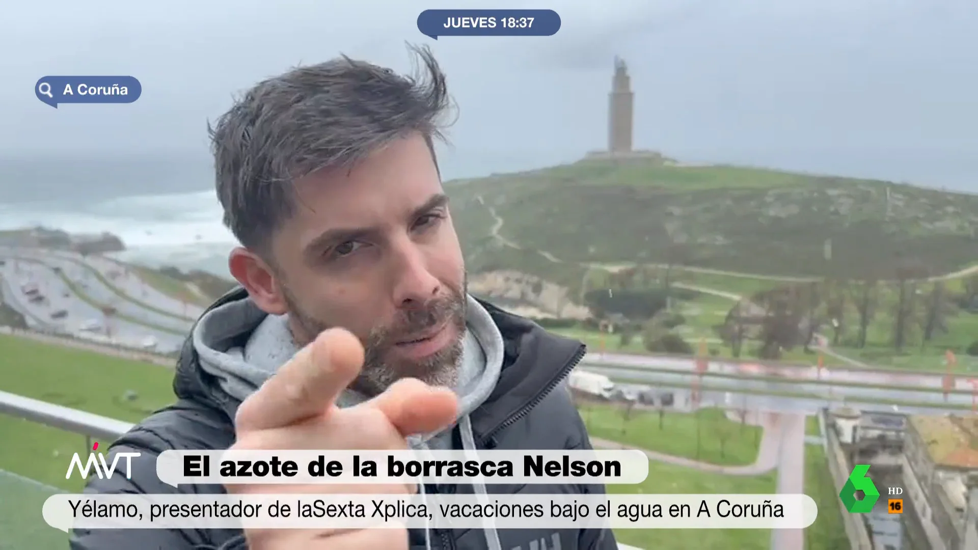 José Yélamo envía un vídeo a Más Vale Tarde desde sus vacaciones en Galicia donde muestra cómo está el temporal en A Coruña y, de paso, manda un mensaje a Iñaki López. La respuesta del presentador de Más Vale Tarde, en este vídeo.