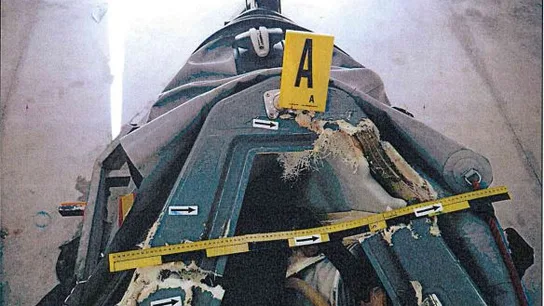 Una de las imágenes de la lancha de la Guardia Civil Una de las imágenes de la lancha de la Guardia Civil