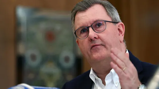 Jeffrey Donaldson, exlíder del partido unionista de Irlanda del Norte Jeffrey Donaldson, exlíder del partido unionista de Irlanda del Norte