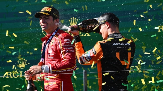 Carlos Sainz, junto a Lando Norris Carlos Sainz, junto a Lando Norris