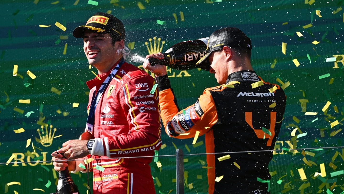 Carlos Sainz, junto a Lando Norris Carlos Sainz, junto a Lando Norris
