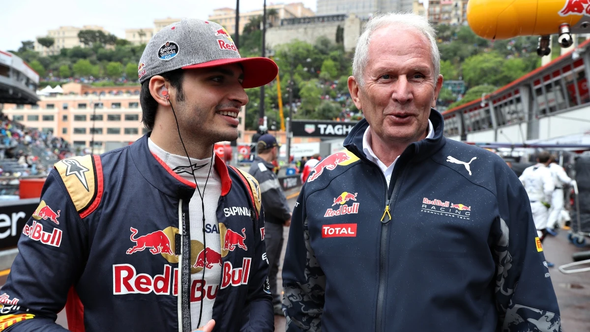 Carlos Sainz y Helmut Marko