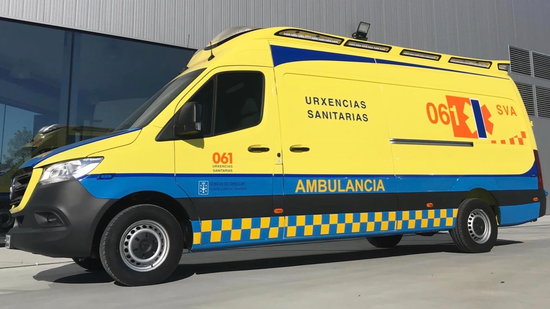 Foto de archivo de una ambulancia en Galicia