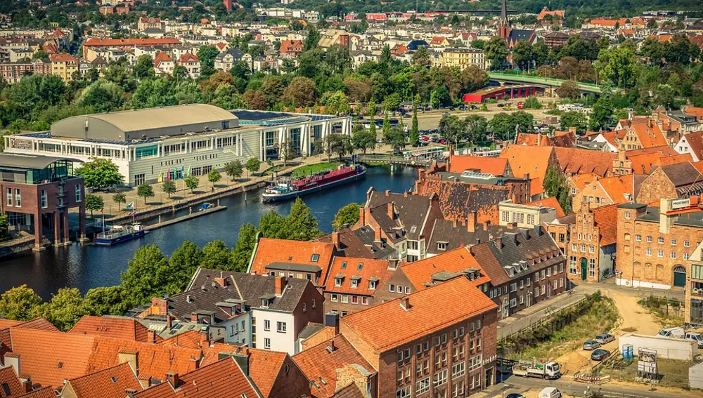 Panorámica de Lübeck. Alemania