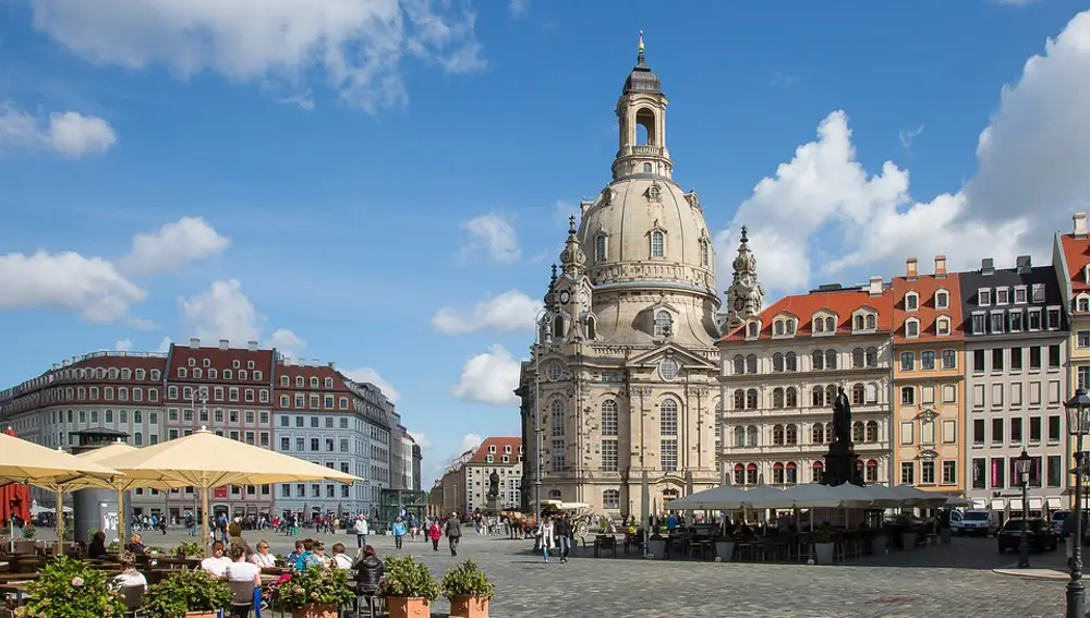 Casco histórico de Dresde. Alemania
