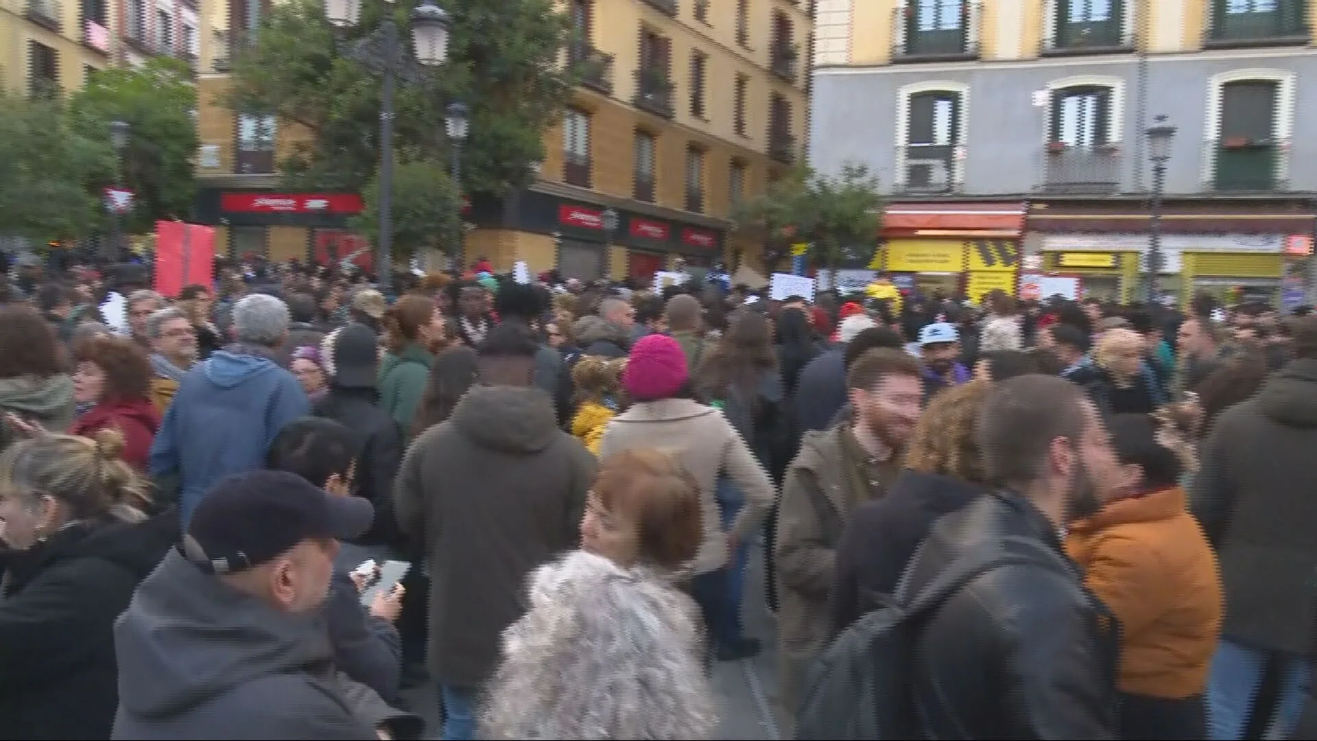 Manifestación antirracista en Lavapiés