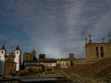 Amanecer en Cáceres. Amanecer en Cáceres.
