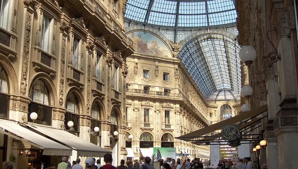 Galería comercial en Milán