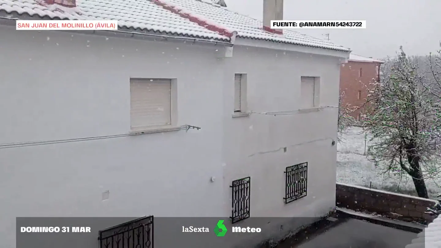 Lluvia en Madrid y nieve en Ávila Lluvia en Madrid y nieve en Ávila