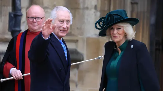 Carlos III y Camila en la misa de Pascua Carlos III y Camila en la misa de Pascua