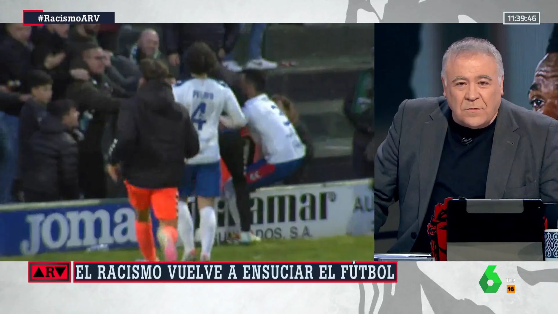 Ferreras critica la falta de contundencia contra el racismo en el fútbol español: "¿Y queremos celebrar un Mundial?