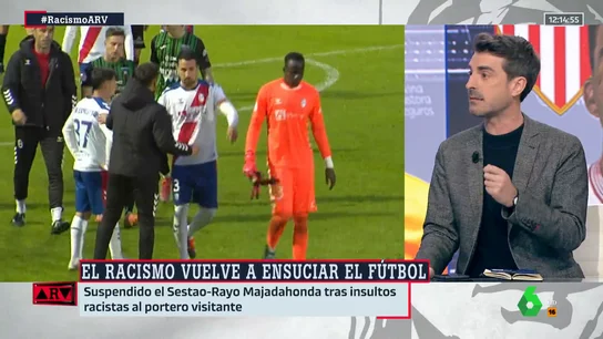 ARV Pablo Simón señala cuál es la fórmula para acabar con el racismo en el fútbol: "Hay que rebelarse" ARV Pablo Simón señala cuál es la fórmula para acabar con el racismo en el fútbol: "Hay que rebelarse"