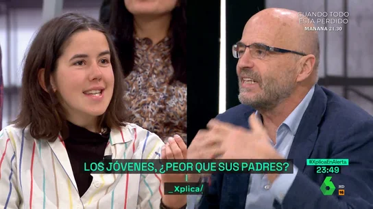 XPLICA El tenso debate entre Javier Díaz-Giménez y una joven trabajadora XPLICA El tenso debate entre Javier Díaz-Giménez y una joven trabajadora