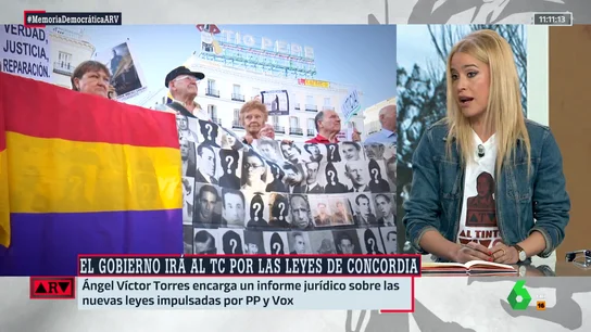 ARV Afra Blanco critica la ley impulsada por PP y Vox: "Hablan de concordia cuando nos quieren robar la verdad" ARV Afra Blanco critica la ley impulsada por PP y Vox: "Hablan de concordia cuando nos quieren robar la verdad"