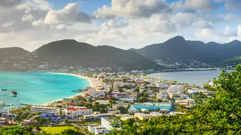 Isla de San Martín, en el Caribe