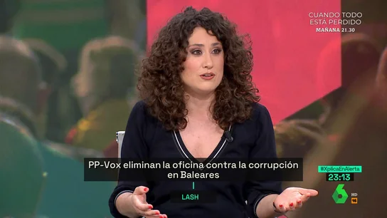 XPLICA Enma López, tras la decisión de eliminar una oficina anticorrupción en Baleares: "Se les ve el plumero" XPLICA Enma López, tras la decisión de eliminar una oficina anticorrupción en Baleares: "Se les ve el plumero"