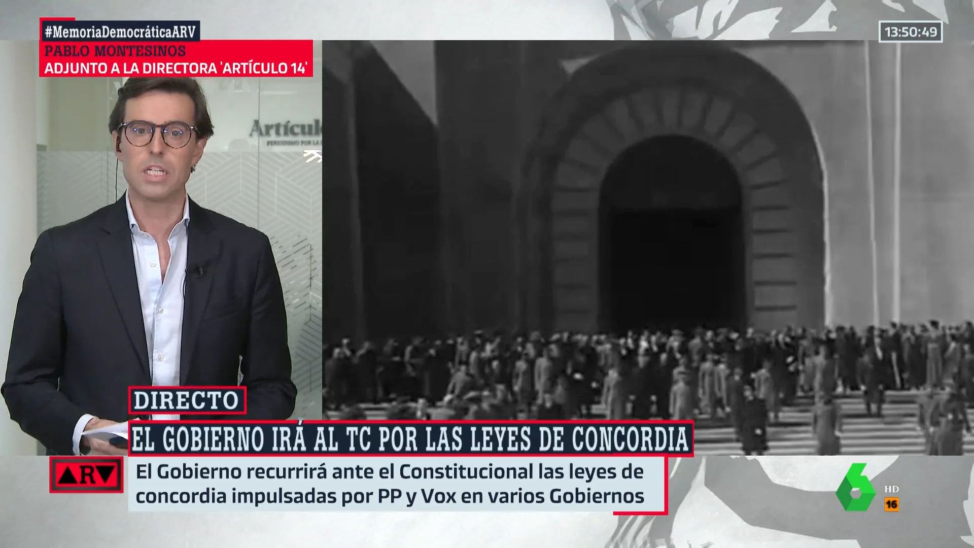 Montesinos, sobre la leyes de concordia: "Es lo que le ha obligado Vox hacer al PP"