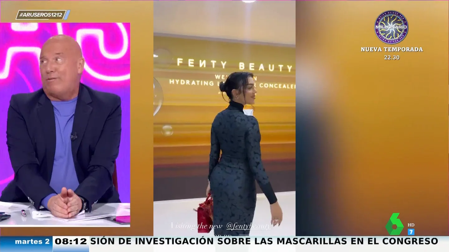 Alfonso Arús, al ver a Georgina Rodríguez con un bolso de 50.000 euros en un evento de Rihanna: "Su trabajo es agotador" Alfonso Arús, al ver a Georgina Rodríguez con un bolso de 50.000 euros en un evento de Rihanna: "Su trabajo es agotador"