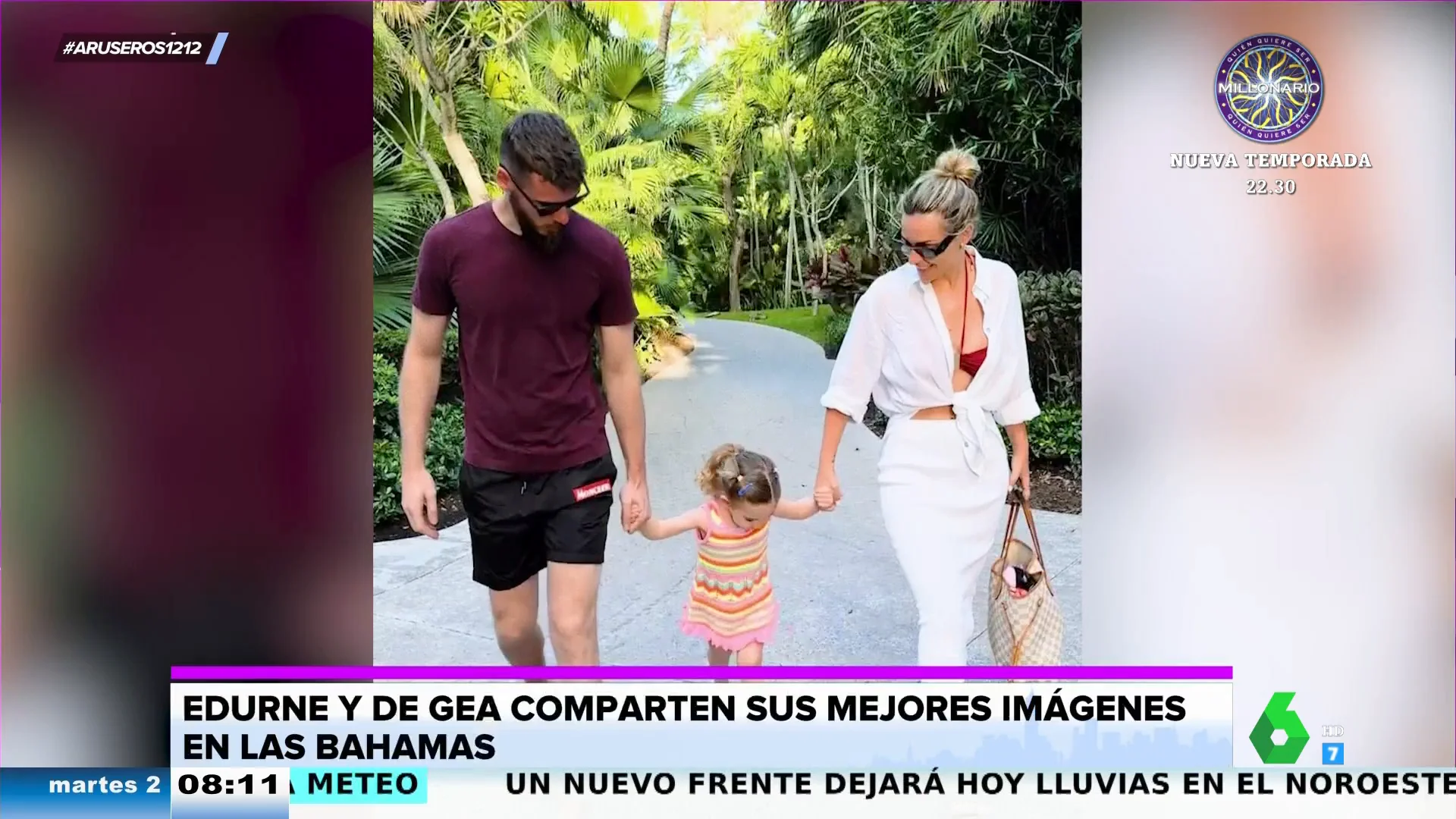 Edurne y David de Gea disfrutan de Las Bahamas junto a su hija, Yanay: así es su bonito álbum familiar