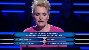 El mensaje de Ainhoa Artera a Penélope Cruz y Pedro Almodóvar tras imitar a la actriz en ¿Quién quiere ser millonario?