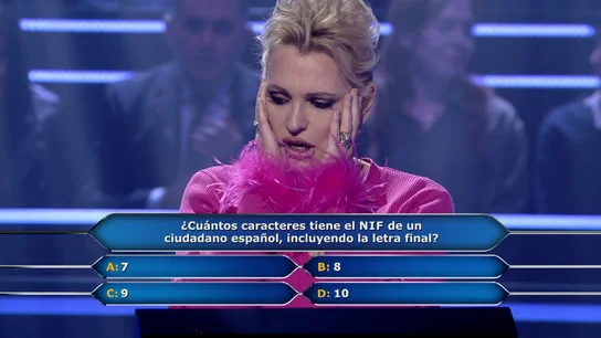 Ainhoa Arteta, en apuros con una de las preguntas más fáciles de ¿Quién quiere ser millonario?: "Estoy intentando acordarme y no puedo" Ainhoa Arteta, en apuros con una de las preguntas más fáciles de ¿Quién quiere ser millonario?: "Estoy intentando acordarme y no puedo"