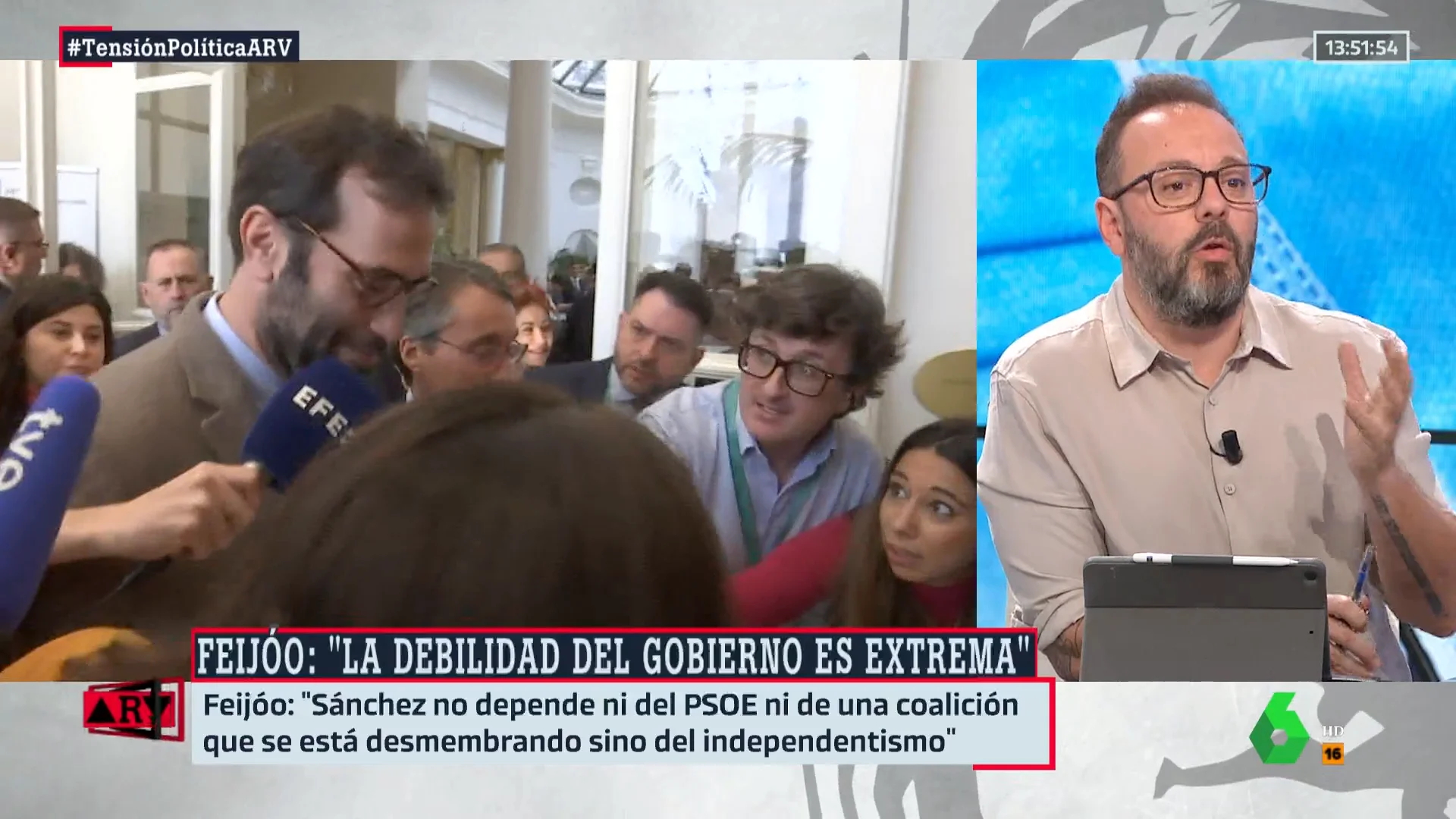 La irónica incógnita de Maestre sobre el PP: "¿Por qué en tres meses no le han preguntado al ministro de Economía por los datos de España?