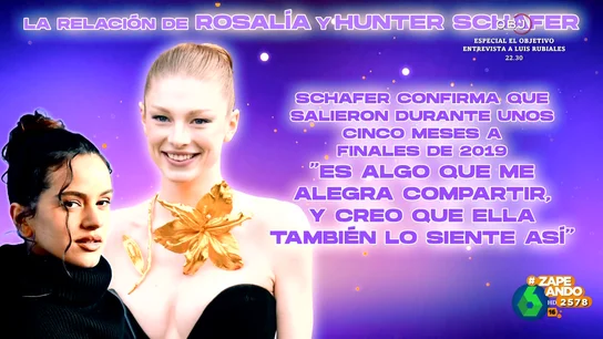 La actriz Hunter Schafer confirma que tuvo una relación de cinco meses con Rosalía La actriz Hunter Schafer confirma que tuvo una relación de cinco meses con Rosalía