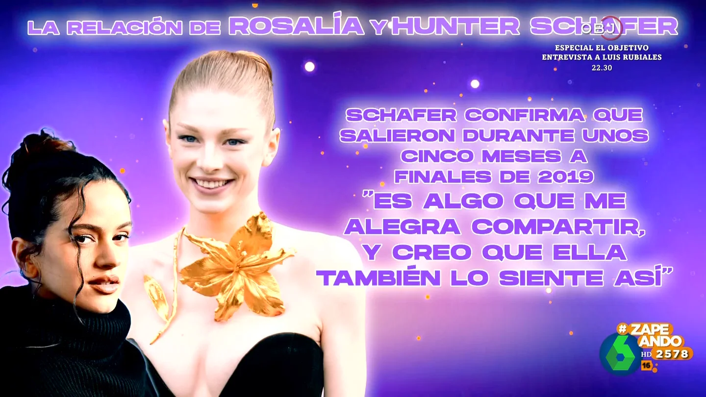 La actriz Hunter Schafer confirma que tuvo una relación de cinco meses con Rosalía La actriz Hunter Schafer confirma que tuvo una relación de cinco meses con Rosalía