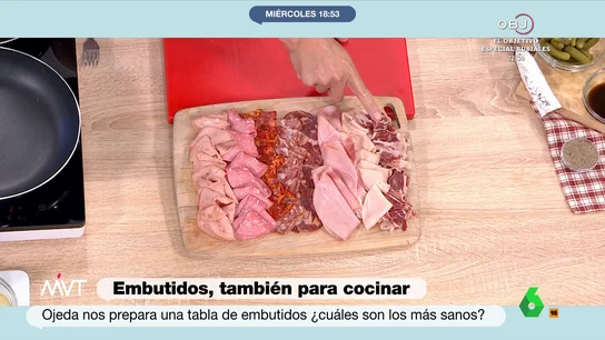 Pablo Ojeda desvela su 'ranking' de los embutidos más sanos: del 'rey' al menos recomendable Pablo Ojeda habla en su sección de hoy de embutidos. ¿Cuál es el más sano? El nutricionista explica en este vídeo la importancia de que sean productos ibéricos y de qué hay que mirar en la etiqueta para comprar lo más sano.