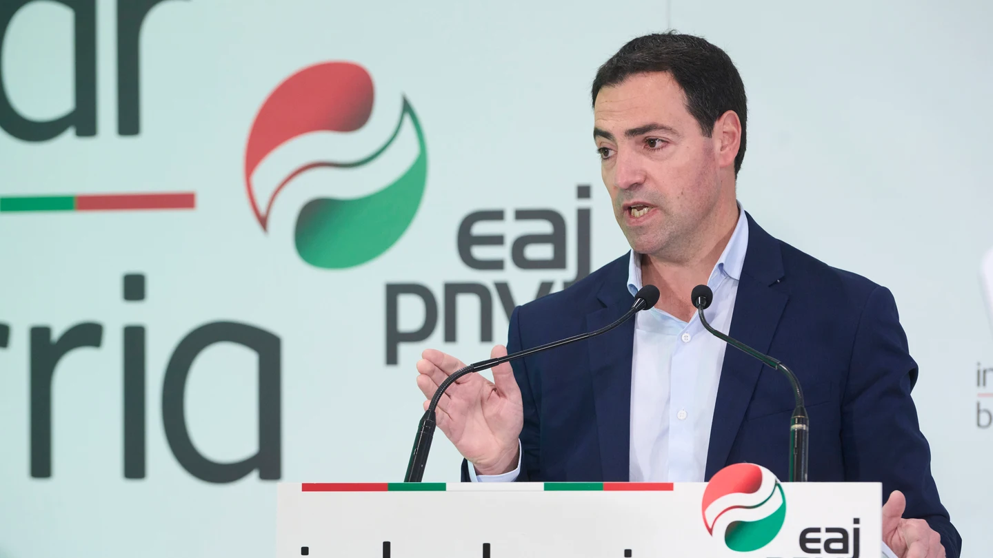 Imanol Pradales, en la presentación del programa electoral del PNV para 2024 Imanol Pradales, en la presentación del programa electoral del PNV para 2024