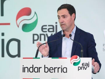 Imanol Pradales, en la presentaci&oacute;n del programa electoral del PNV para 2024