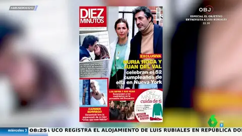 Nuria Roca y Juan del Val, derroche de amor en Nueva York: así celebraron los 52 años de la presentadora