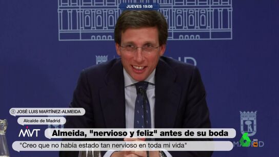 Almeida est&aacute; nervioso y feliz por su boda con Teresa Urquijo