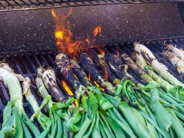 Calçot, plato típico de Cataluña Calçot, plato típico de Cataluña
