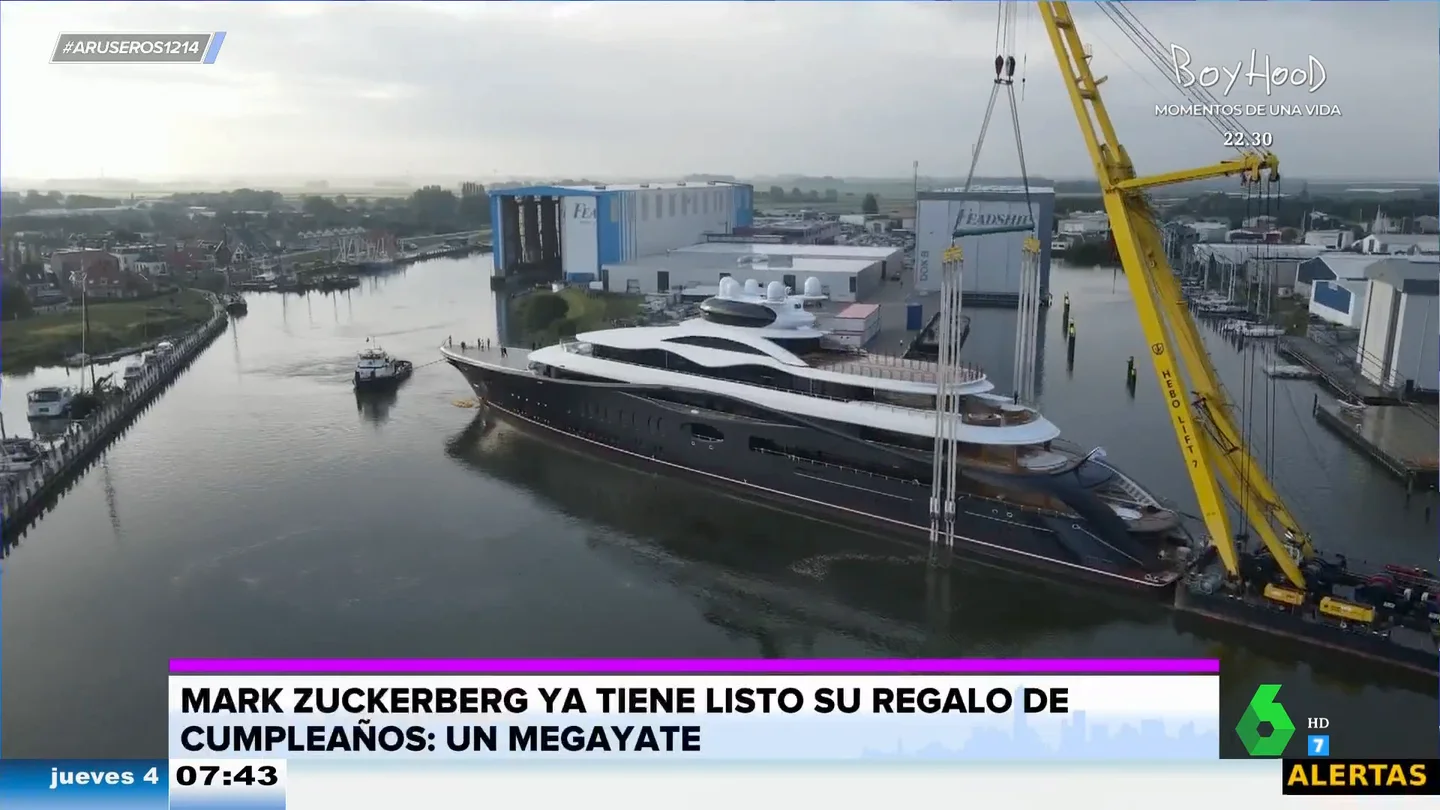 "Y eso que luego va siempre con la misma camiseta": la reacción de Alfonso Arús al yate de 300 millones de Mark Zuckerberg "Y eso que luego va siempre con la misma camiseta": la reacción de Alfonso Arús al yate de 300 millones de Mark Zuckerberg