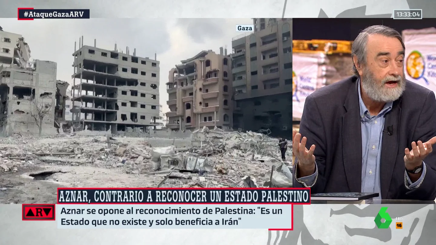 Cuartango señala "el error" que comete Aznar al no querer reconocer el estado palestino: "Está legitimando la lógica de la fuerza" Cuartango señala "el error" que comete Aznar al no querer reconocer el estado palestino: "Está legitimando la lógica de la fuerza"