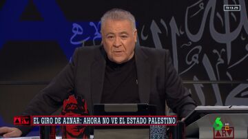 La crítica de Ferreras a las palabras de Aznar sobre el Palestina: "Soberbia, prepotencia, chulería..."