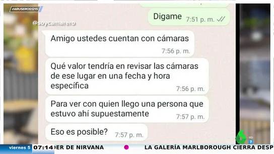 Pide grabaciones de seguridad Pide grabaciones de seguridad