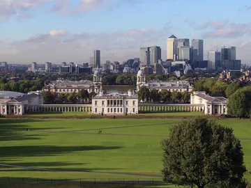 Panorámica de Londres desde Greenwich Park. Panorámica de Londres desde Greenwich Park.
