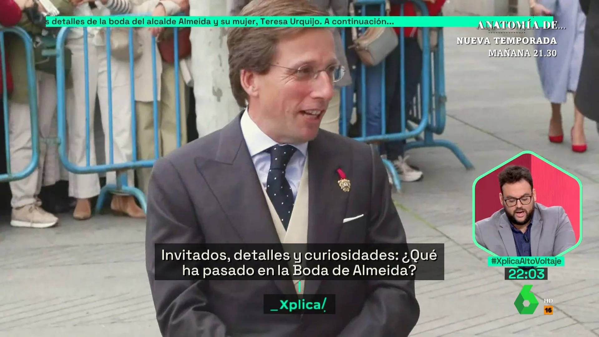 XPLICA La crítica de Monrosi a la boda de Almeida: "El vídeo de la boda podían no haberlo pagado todos los contribuyentes de Madrid..."