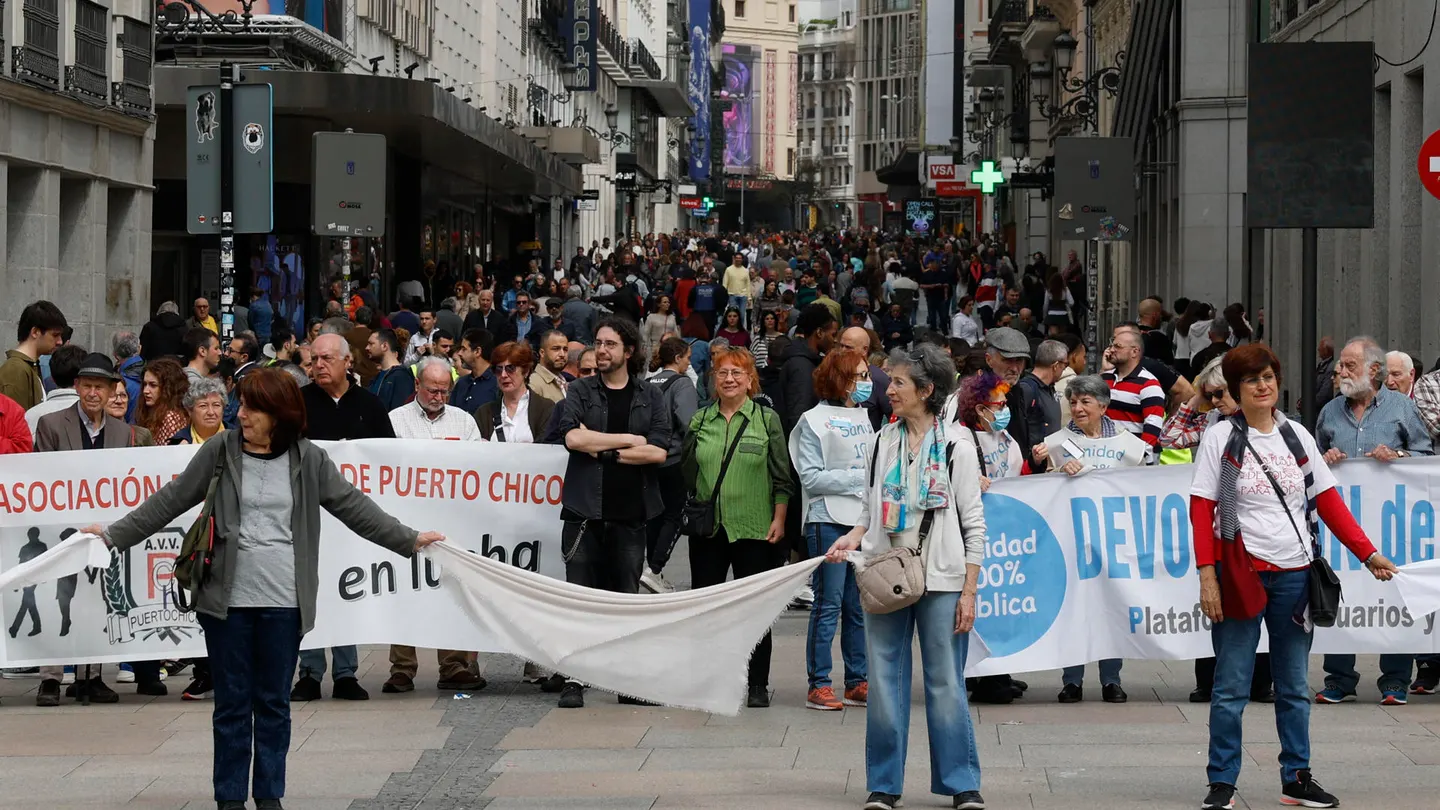 Manifestación en defensa de la sanidad pública en Madrid Manifestación en defensa de la sanidad pública en Madrid