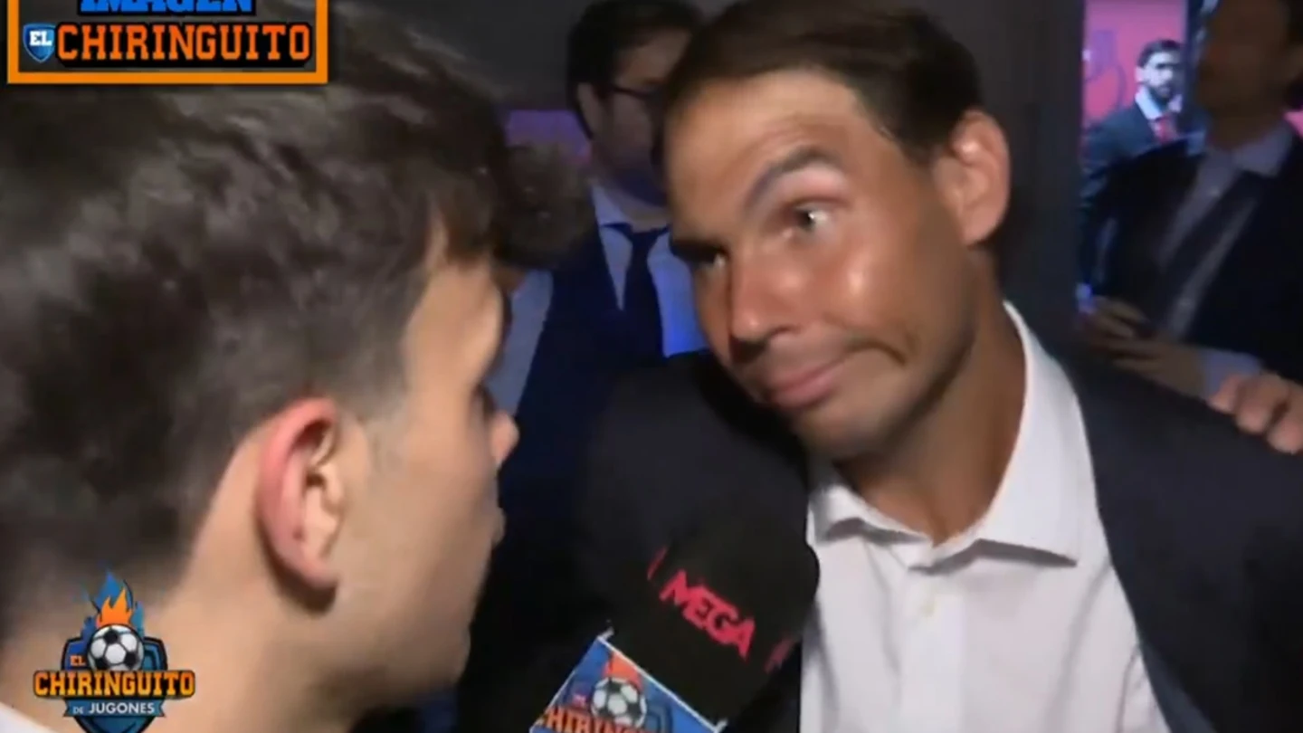 Rafa Nadal con 'El Chiringuito' tras la final de Copa Rafa Nadal con 'El Chiringuito' tras la final de Copa