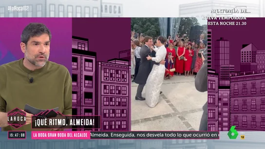 LA ROCA- Nacho García reacciona al chotis que bailaron Almeida y Teresa de Urquijo en su boda: "Parece lucha libre" LA ROCA- Nacho García reacciona al chotis que bailaron Almeida y Teresa de Urquijo en su boda: "Parece lucha libre"