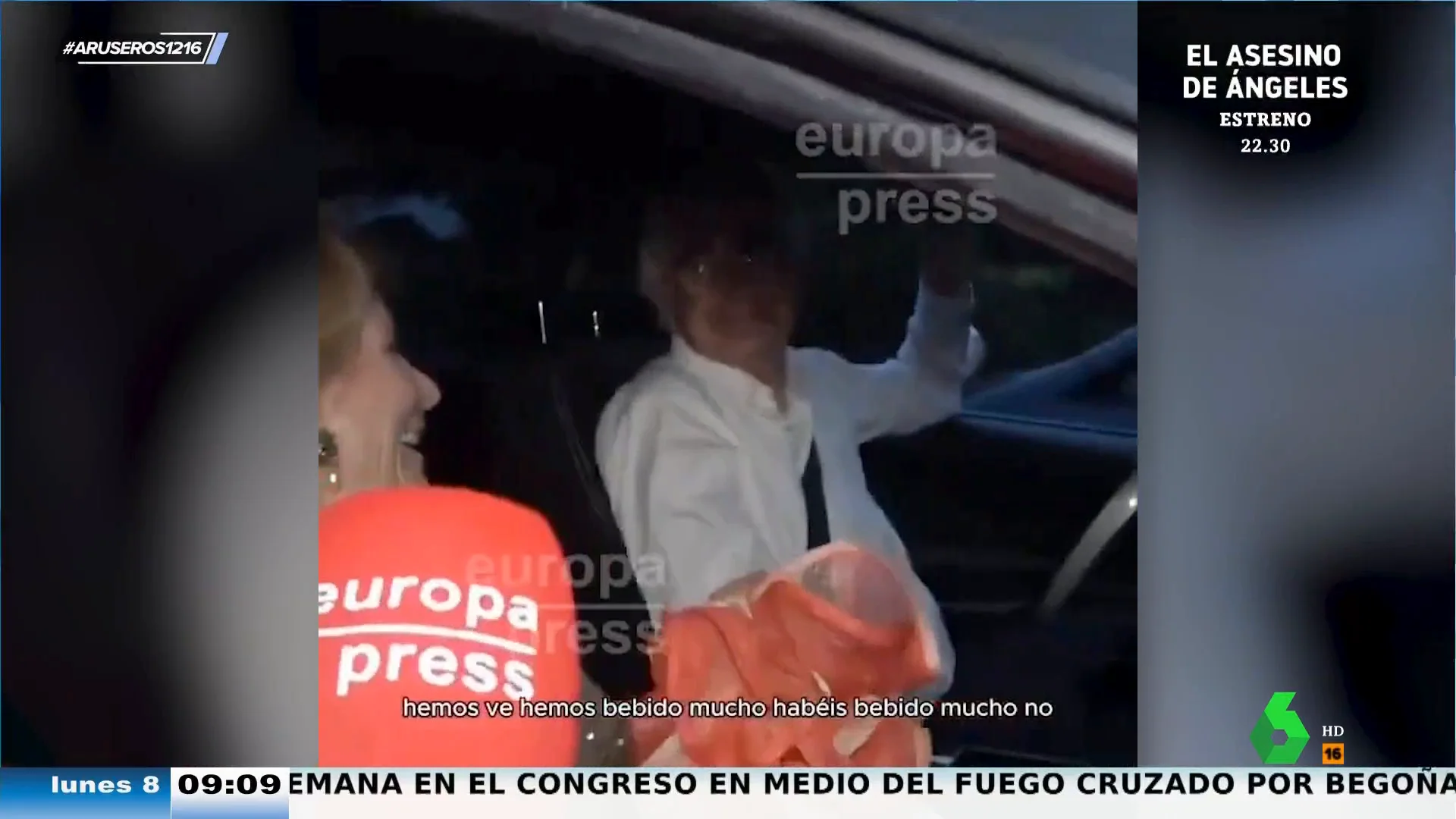 El marido de Esperanza Aguirre confiesa que han "bebido mucho" mientras va conduciendo tras la boda de Almeida