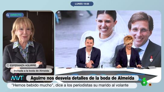 La pregunta de Cristina Pardo a Esperanza Aguirre: "&iquest;Iba su marido como 'Las Grecas' al volante?"