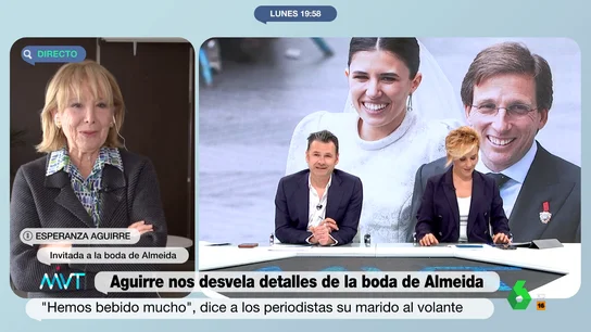 La pregunta de Cristina Pardo a Esperanza Aguirre: "¿Iba su marido como 'Las Grecas' al volante?" La pregunta de Cristina Pardo a Esperanza Aguirre: "¿Iba su marido como 'Las Grecas' al volante?"